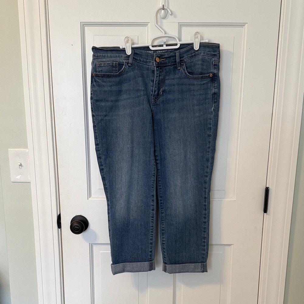 Old Navy Women's Cropped Jeans - Medium Blue
